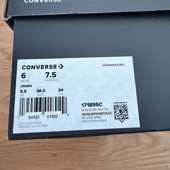 Converse Run Star Hike Ox Platform (W)7.5/(M)6 - Picture 12 of 14